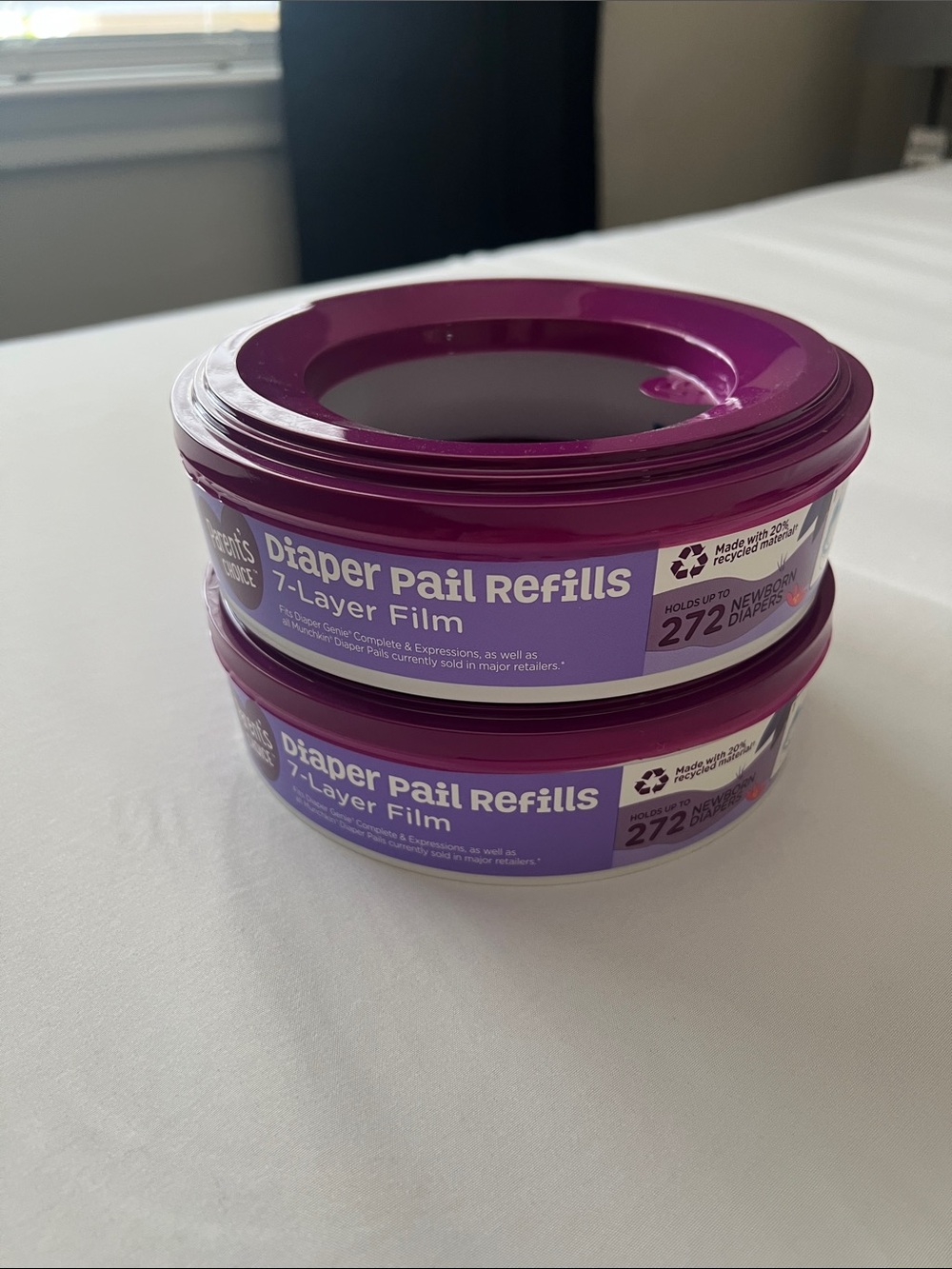 Diaper Pail Refills 7-Layer Film - Purple